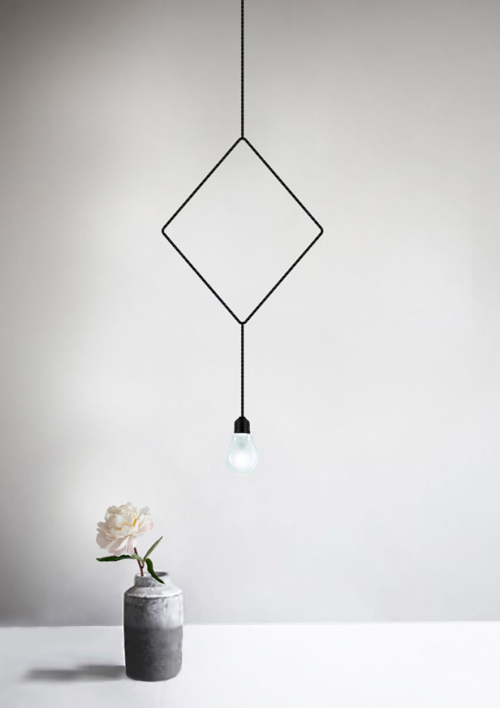 Da springt das Herz im Viereck, beim Anblick dieser Lampenform.