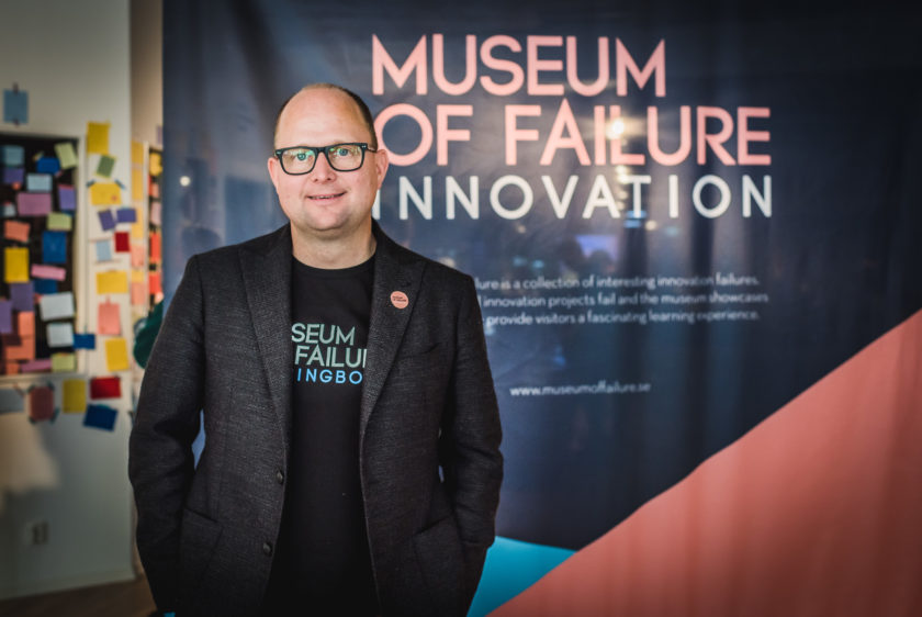 Samuel West, Erfinder des Museum of Failure in Helsingborg.